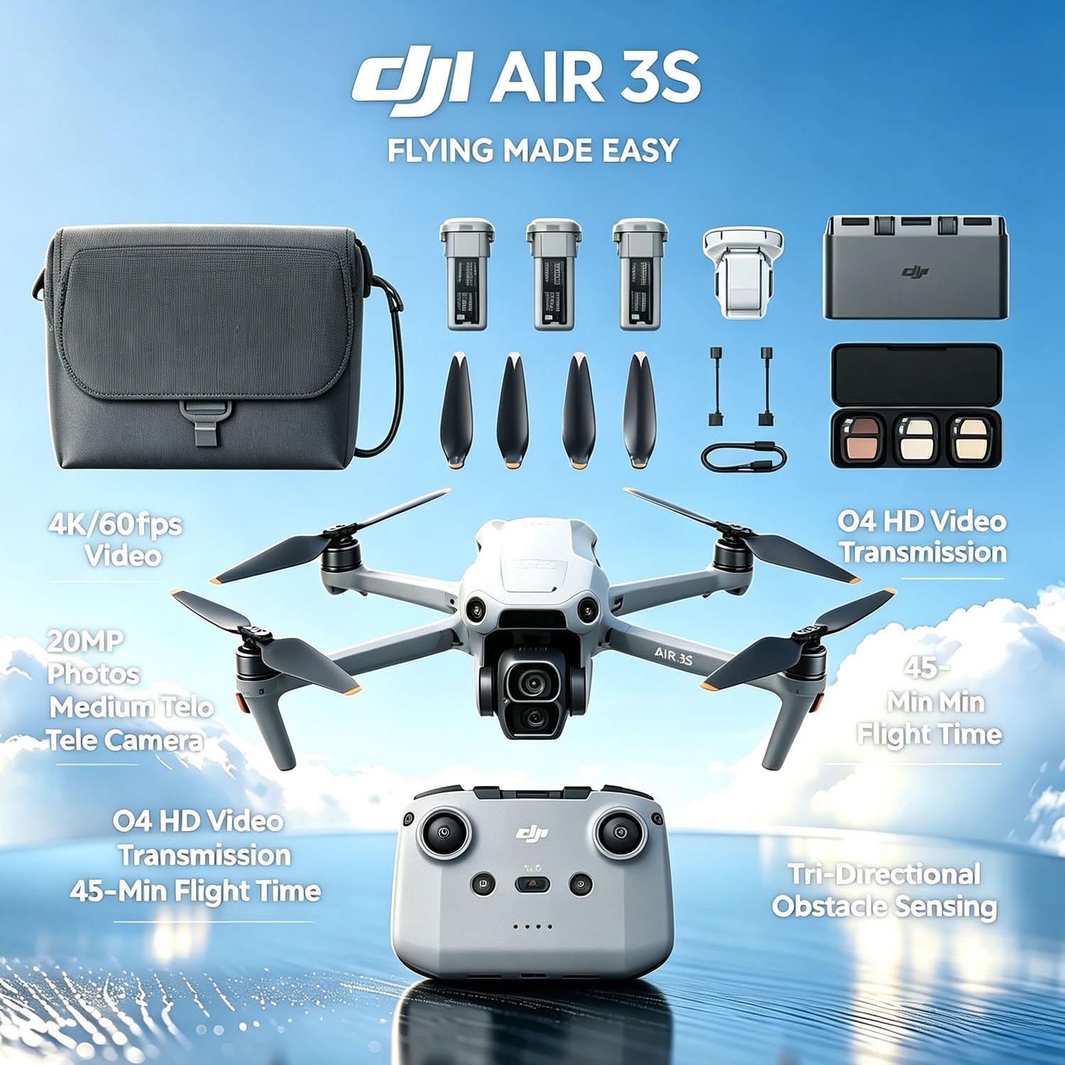 Boîte ouverte - DJI Air 3S Fly - Drone Battery 3S avis et prix