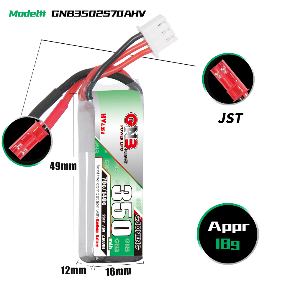 Batterie Lipo GAONENG GNB 2S 7 - Drone Battery Lipo avis et prix